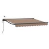 vidaXL Toldo Retr&aacute;til El&eacute;trico Cinzento-acastanhado 3 x 2 m