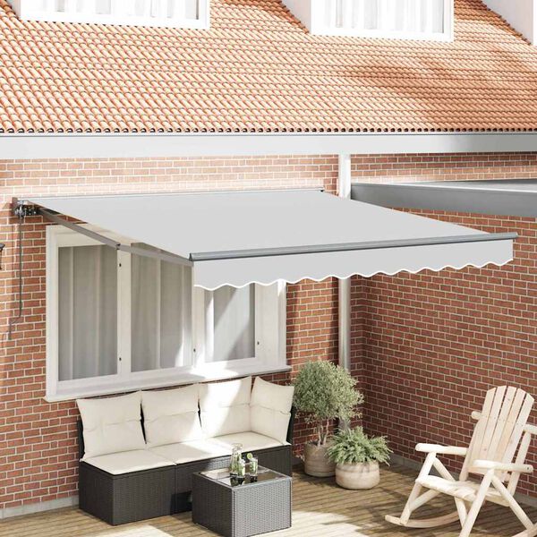 vidaXL Estrutura de Toldo Manual Antracite 3 x 2,5 m