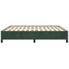 vidaXL Estrutura de cama sem colchão 160x200 cm veludo verde-escuro