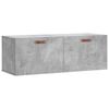 vidaXL Arm&aacute;rio parede 100x36,5x35cm derivados de madeira cinza cimento