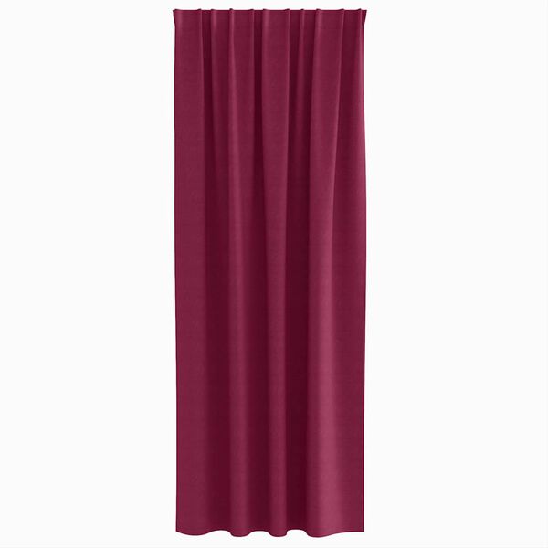vidaXL Cortinas Blackout com Argolas 2 pcs Vinho Vermelho 245 x 140 cm