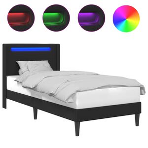 vidaXL Estrutura da Cama Preto 80 x 200 cm Couro Sint&eacute;tico
