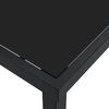 vidaXL Mesa de Jardim Preto 200 x 80 x 73 cm Metal