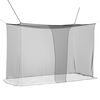 vidaXL Rede Mosquiteira para Cama 156 mesh Preto 220 x 120 x 150 cm