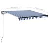 vidaXL Toldo autom&aacute;tico independente 300x250 cm azul e branco