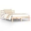vidaXL Estrutura de cama 120x200 cm pinho maci&ccedil;o