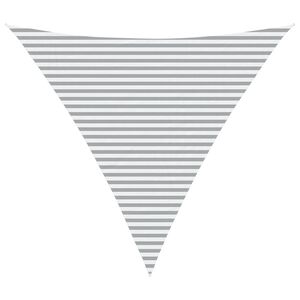 vidaXL Vela de Sombra para Exterior Cinza Claro e Branco 5 x 5 x 5 m