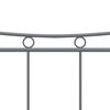 vidaXL Estrutura de cama sem colch&atilde;o 140x200 cm metal cinzento