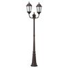 vidaXL Luz de Jardim Bronze 68 x 20 x 235 cm Alum&iacute;nio e Vidro