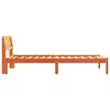 vidaXL Estrutura da Cama com cabeceira Marrom Cera 80 x 200 cm