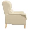 vidaXL poltrona Creme 76 x 94 x 102 cm tecido