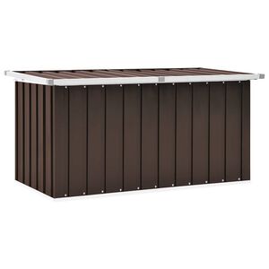 vidaXL Caixa de armazenamento para jardim marrom 129x67x65 cm