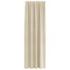 vidaXL Cortinas opacas 2 pcs Creme 140 x 245 cm Veludo