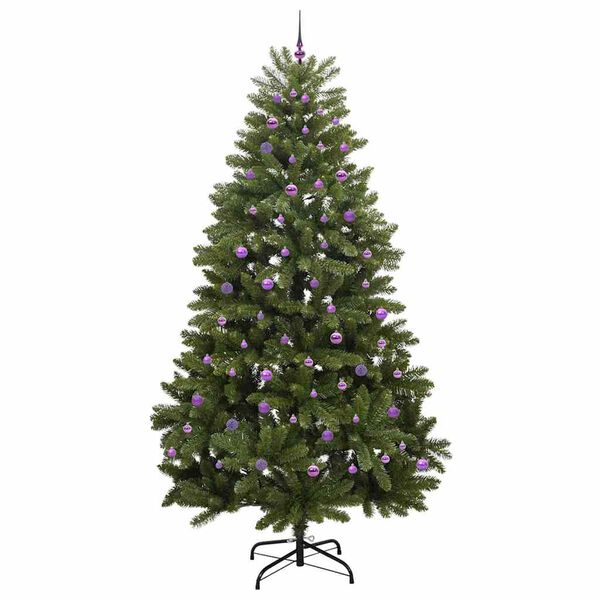 vidaXL &Aacute;rvore de Natal Artificial Verde 270 cm PVC e Metal