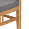 vidaXL 7 pcs conjunto de jantar p/ jardim c/ almofad&otilde;es teca maci&ccedil;a