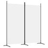 vidaXL Divis&oacute;ria de quarto com 2 pain&eacute;is 175x180 cm tecido branco