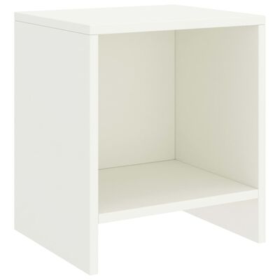 vidaXL Mesa de cabeceira 35x30x40 cm madeira de pinho maciça branco