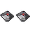 vidaXL Conjunto de 2 aquecedores solares de piscina 735W