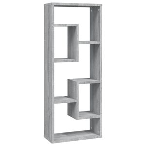 vidaXL Estante 36x16x90 cm derivados de madeira cinzento sonoma