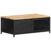 vidaXL Mesa de centro 90x50x37 cm madeira de mangueira &aacute;spera maci&ccedil;a