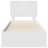 vidaXL Estrutura da Cama Branco 90 x 190 cm Madeira processada