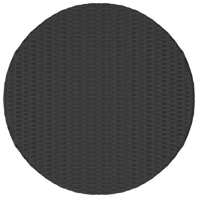 vidaXL Mesa de centro 68x68x30 cm vime PE preto
