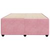 vidaXL Estrutura de cama 120x200 cm veludo rosa