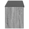 vidaXL Banco de Hall com almofada Cinza Sonoma 103 x 38 x 45 cm