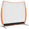 vidaXL Rede de pr&aacute;tica de basebol Preto 250 x 106,5 x 210 cm Poli&eacute;ster