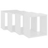 vidaXL Prateleiras de parede em forma de cubo 4 pcs 26x15x26 cm branco