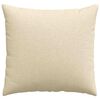 vidaXL Travesseiros de Sof&aacute; 2 pcs Creme 50 x 50 cm tecido