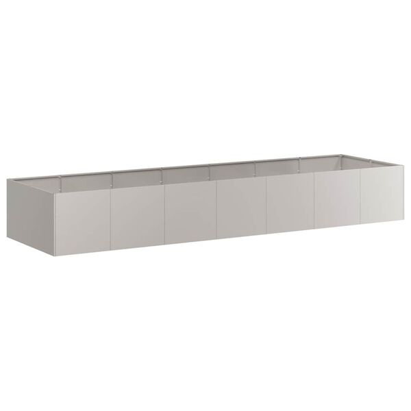 vidaXL Vaso/floreira 80x80x30 cm a&ccedil;o resistente &agrave;s intemp&eacute;ries