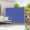 vidaXL Toldo lateral retr&aacute;til para p&aacute;tio 200x300 cm azul