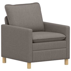 vidaXL Sof&aacute; Cinzento-acastanhado 76 x 81 x 87,5 cm Tecido