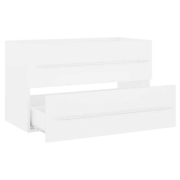 vidaXL Arm&aacute;rio lavat&oacute;rio 80x38,5x48 cm derivados de madeira branco