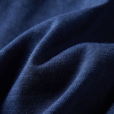 T-shirt de manga comprida para criança azul-marinho mesclado 92