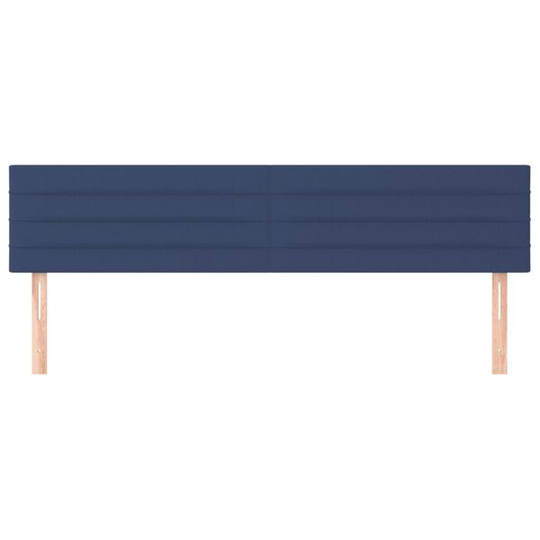 vidaXL Cabeceiras azul 200x5x78/88 cm tecido