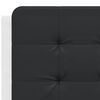 vidaXL Estrutura de cama sem colch&atilde;o Zadar couro artif. 140x190cm branco/preto