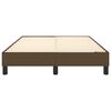 vidaXL Estrutura de cama com molas 120x200 cm tecido castanho-escuro