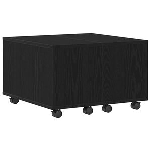 vidaXL Mesa de centro Carvalho Preto 60 x 60 x 38 cm