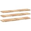 vidaXL Prateleira flutuante 3pcs 160x30x4cm ac&aacute;cia maci&ccedil;a n&atilde;o tratada