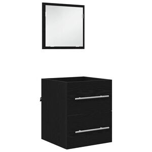 vidaXL Conjunto de M&oacute;veis para Banheiro Preto 41 x 38,5 x 48 cm