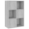vidaXL Arm&aacute;rio arruma&ccedil;&atilde;o 60x29,5x90 cm cor cinzento sonoma
