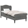 vidaXL Estrutura da Cama Cinzento-Escuro 90 x 200 cm Veludo
