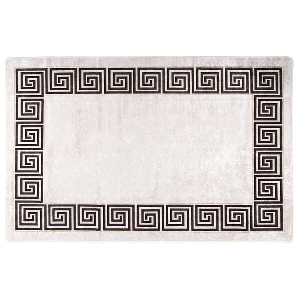 vidaXL Tapete lav&aacute;vel antiderrapante 80x150 cm bege-claro