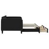 vidaXL Sof&aacute;-cama com gavet&atilde;o e gavetas 90x200 cm tecido preto