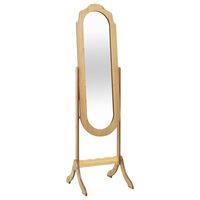 vidaXL Espelho de pé 45,5x47,5x160 cm derivados de madeira