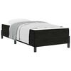 vidaXL Cama Box com colchão Preto 80 x 220 cm tecido