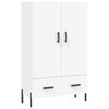 vidaXL Aparador alto 69,5x31x115 cm derivados de madeira branco