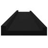 vidaXL Prateleiras de parede 2 pcs 100x9x3 cm preto